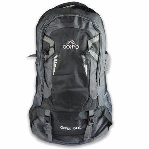 60L Hiking Backpack Trekking Rucksack Gray Man